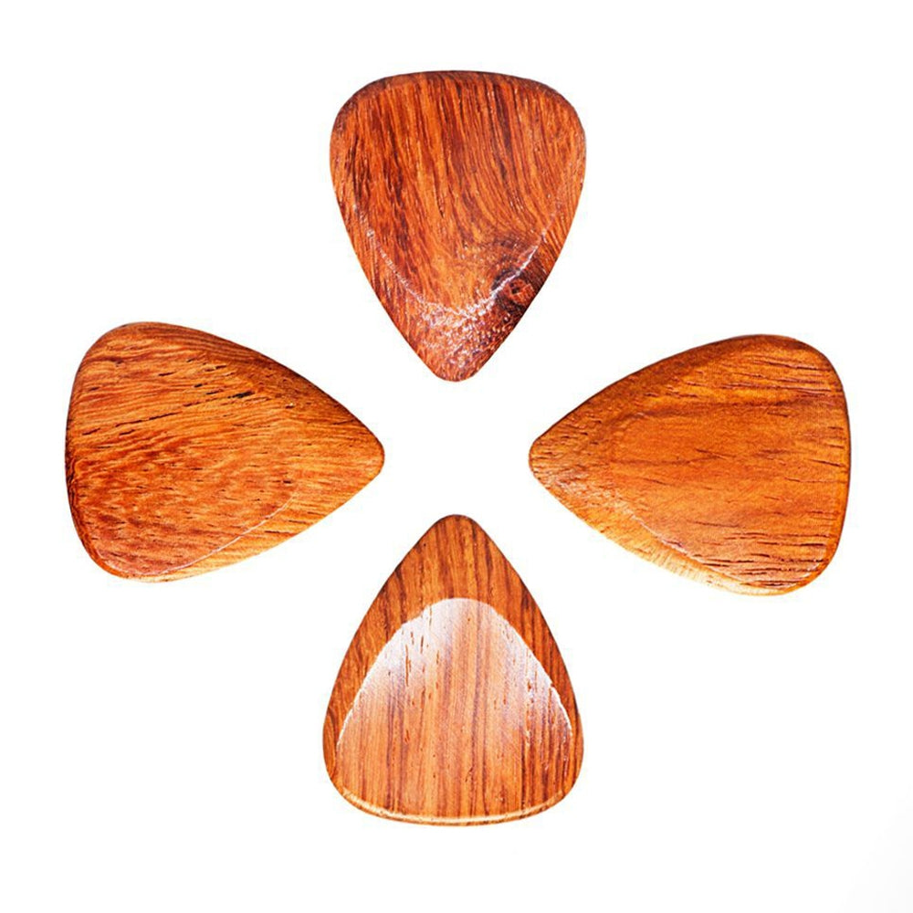 Timber Tones Bloodwood 4-Pack Wood Guitar Picks